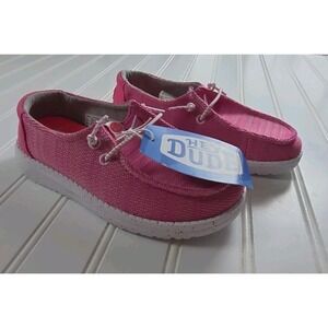 Hey Dude Wendy Youth SPORT MESH BRIGHT PINK , TD13 NWT